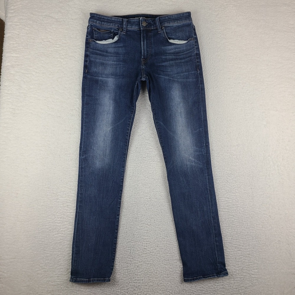 EXPRESS Jeans Mens 32x34 Blue Slim Hyper Stretch + Dark Wash Denim